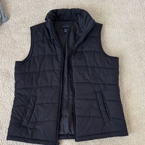 Lands' End Dark Blue Quilted Vest